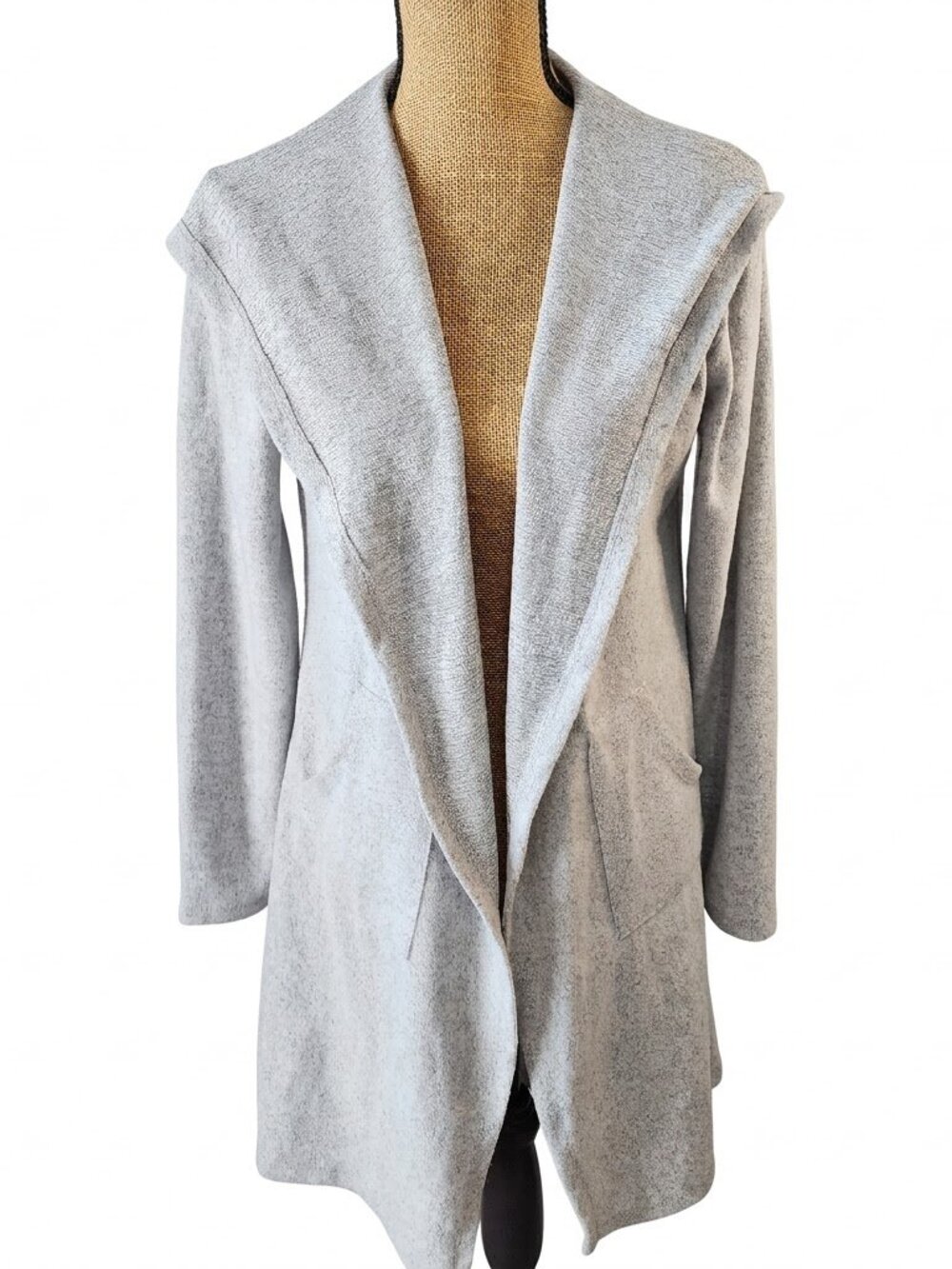 NWT White Mark Heather Grey Hooded Cardigan OS 🏷️